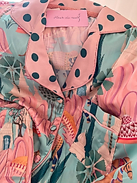 figürlü kısa kısa kol sortlu pijama takımı