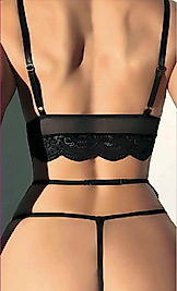 Siyah dantel jartiyer