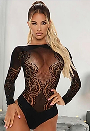 transparan dantel body