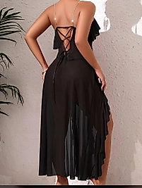 black siyah  askıları taşlı ve cıkartılabilir elbise