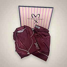 8003 Bordo şort takım