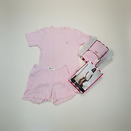 VS pınk fitilli tşort sort takım