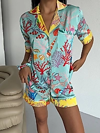 okyanus esintili pijama takımı ( toka hediyeli